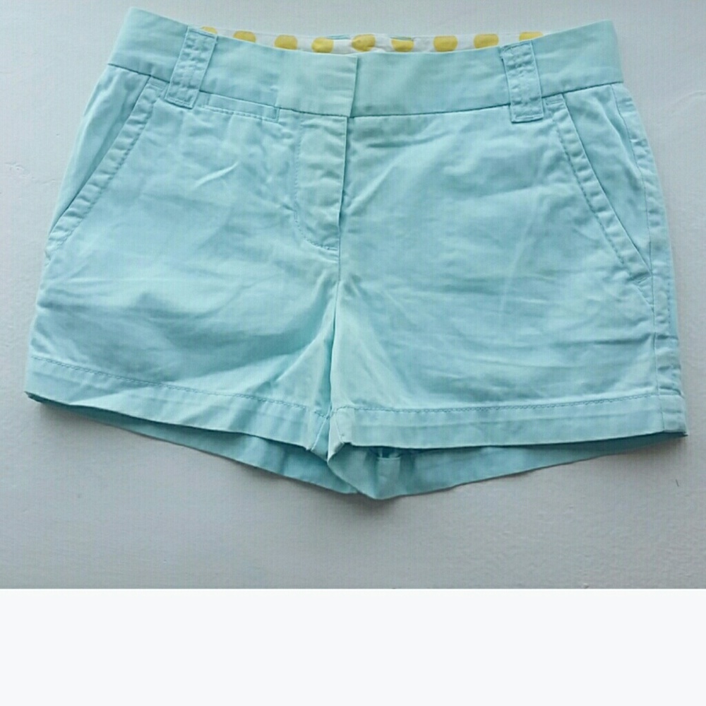 J. Crew 3" Light Blue Chino Shorts City Fit Size 0